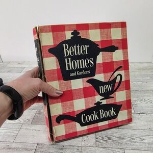 Vtg 1953 Better Homes And Gardens New Cookbook 1st Edition 7th Printing + Extras